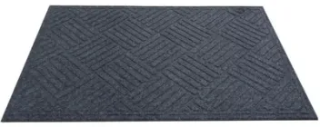 Килимок 90*60 см тканинний на гумовій основі сірий (52842750)
