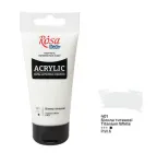 Фарба акрилова матова Rosa Studio Білила титанові (401) 75 мл (32241401)