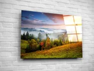 Картина на склі "Карпати" 60х40см