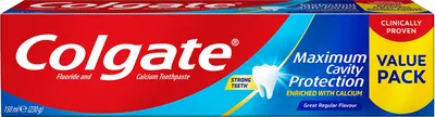 Зубна паста Colgate Максимальний захист від карієсу Свіжа мята з рідким кальцієм для всієї родини 150 мл (6920354827198/6920354826177)