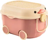 Багатофункціональний ящик для зберігання іграшок POPPET Каченя Оранж На колесах Великий (PP-001O-L)