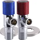 Кран кульовий кутовий SOLOMON Exclusive 9889 1/2"x1/2" Red/Blue 2 шт