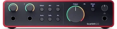 Аудіоінтерфейс Focusrite Scarlett 2i2 4th Gen (234619)