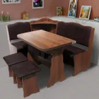 Комплект-кухонний Мікс Меблі Симфонія темний горіх куток/стіл/2 табурета)