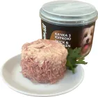 Вологий корм для собак AnimAll Качка з Куркой в ніжному желе 195 г (4820224501680)