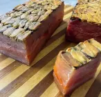 Брус рибний (тунець, масляна, марлін, лосось, мідії), х/к малосольний, охолоджений, вакуум 300 - 500 гр\уп (ваговий товар), 100грамм