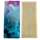 Дошка Садху для йоги, акупунктури та медитації з принтом та афірмацією "Just relax". Крок цвяхів10 мм