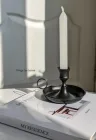 Підсвічник чорний металевий