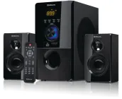 Колонки 2.1 REAL-EL M-555 (55Вт, Bluetooth, USB, SD, FM, ДК)