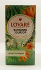 Зелений чай із саусепом Lovare Bahamian sausop 24 конверти по 1.5 гр