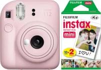 Комплект Камера моментального друку Fujifilm Instax Mini 12 Blossom Pink Ніжно-рожева (16806107) + Фотоплівка Fujifilm Instax Mini Glossy 2 х картриджа (16567828)