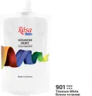 Фарба гуашева Rosa Studio Білила титанові 901, 200 мл (4823098520047)