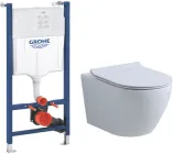 Набір Інсталяція GROHE Rapid SL Solido 38971000 + унітаз підвісний KLECHNIOWSKA Latona Euro L530K із сидінням Soft Close дюропласт