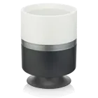 Горщик для квітів Ribbon 4 л вертикальний антрацитовий-білий 20х20х25 см