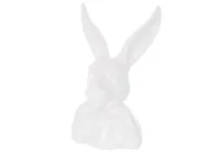 Декоративна порцелянова фігурка Кролик 10.5*8.3*16.6 см білий 495-477