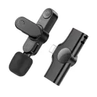 Мікрофон петличний Borofone BFK12 Lightning 2.4G Чорний