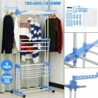 Складна сушарка для білизни Біла підлогова 3 Tiers Garment rack