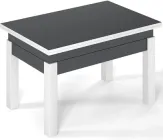 Стіл-трансформер Art In Head B-Fly 900x510x600 Графіт/Білі ноги (TB09070700110)