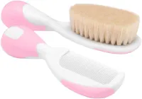 Набір Chicco Щітка натуральна та гребінець Рожевий (06569.10)