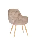 Крісло м'яке модерн на металевих ніжках Onder Mebli CHIC Б-Т МОККО PH- 610 WD