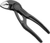 Кліщі переставні сантехнічні з фіксатором Knipex Cobra XS 28 мм, під ключ 24 мм, L — 100 мм, Cr-V (87 00 100)