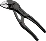 Кліщі переставні сантехнічні Knipex COBRA XS з фіксатором 28 мм (1") під ключ 24 мм L-100 мм Cr-V 87 00 100 BK
