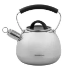 Чайник нержавіючий зі свистком наплитний 2,5 л Ofenbach для газової плити та індукції Сталевий