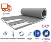 Тонкий матрац на диван (футон, топер) «SKY» Gray-White collection (5см, 2/2) 160х200