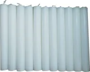 Набір столових свічок Bolsius 180/22 Біла 44 шт (8717847173447)