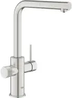 Змішувач кухонний 2 в 1 (водопровідна + фільтрована GROHE Blue Pure Minta 30601DC0 сумісний із фільтрами Ecosoft