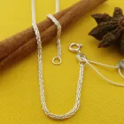 Жіноча кругла срібна цепочка колосок Zlato довжина 45 см к-40/45