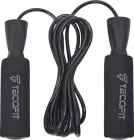 Скакалка з підшипником Tecofit Чорна (TOP19035002)