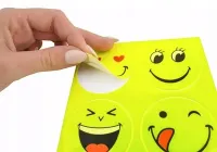 Наклейки світловідбивні Смайли, комплект 4 штуки