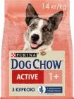 Сухий корм для активних та робочих собак Dog Chow Active з куркою 14 кг (7613034487933)