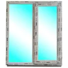 Вікно Rehau Euro-design 70 1320х1405 мм подвійне стулка двокамерний склопакет (10222)