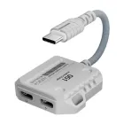Мобільна ігрова звукова карта Plextone GS1 Type C 2in1 usb Typec-C Hi-Res роз'єм з адаптером зарядного пристрою