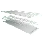 Сушка для посуду Sigma в шафу 800 вбудована (L=765 мм) біла емаль (2 полиці, 1 піддон та 8 кріплень) (713979)