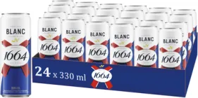 Упаковка пива Kronenbourg 1664 Blanc світле 4.8% 0.33 л x 24 шт. (4820000457309)