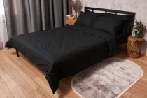 Комплект постільної білизни Moon&Star Бязь Gold Люкс Black Євро 200х220 см наволочки 2х50х70 см (MS-820002986)