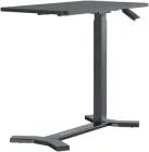 Приставний стіл на колесах з регулюванням висоти RZTK Desk Compact Black 700 х 400 мм