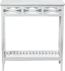 Консольный столик ДРЕВОДЕЛЯ "Версаль"76х70х26см Біла патина (070301)