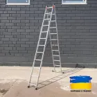 Драбина Техпром 2х12 алюмінієва двосекційна (5,62 м)