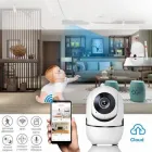 WiFi радіоняня / відеоняня YCC365 камера відеоспостереження з датчиком руху, нічним баченням microSD Біла (355246458)