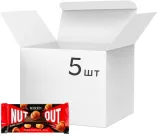 Упаковка чорного шоколаду Roshen Nut з цілим фундуком 90 г х 5 шт (4823077643361)