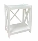 Етажерка дерев’яна 2 полиці Е-2 білий Скіф 39х30х47 см