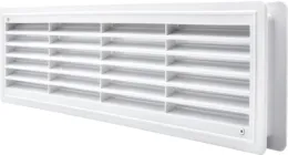 Вентиляційна решітка AIRROXY 115x430 дверна White (02-127)