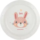 Тарілка пластикова Canpol Babies Cute Animals Зайчик (4/411_pin2)