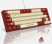 Ajazz Ak680 Red механічна клавіатура з Hot-Swap