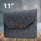Універсальний чохол конверт 11" з повсті для ноутбука планшета, Темно-сірий