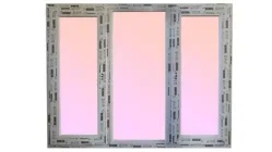 Вікно Rehau Euro-design 60 1800х1400 мм потрійне 2 стулки однокамерний склопакет (10709)